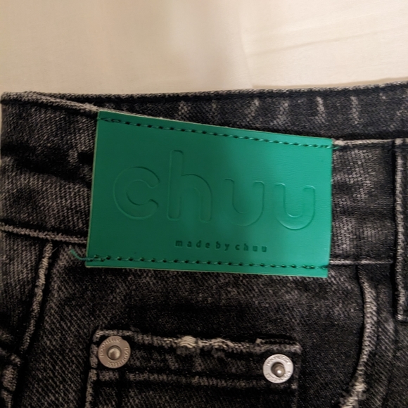 NWT CHUU Distressed Denim Skirt - sz 26 - Picture 3 of 4